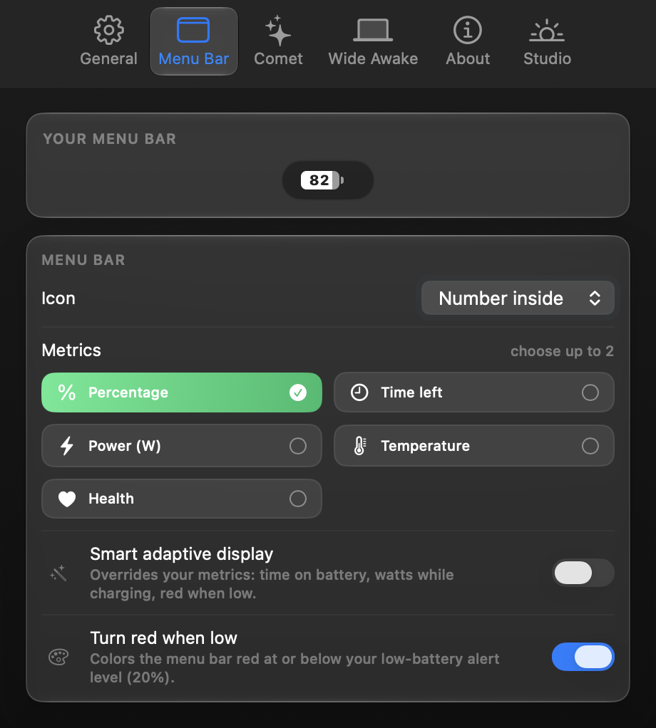 The most customizable menu bar, period